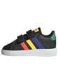 Produktbild: adidas Unisex Baby Grand Court Lifestyle Hook and Loop Shoes, Core Black/Lucid Blue/Court Green, 20 EU