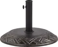 Produktbild: BELIANI Sonnenschirmständer Braun  50 cm aus Beton und Stahl Schirmfuß rund Sonnenschirmzubehör Garten / Balkon Modernes Design