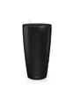 Produktbild: LECHUZA-Pflanzgefäß Rondo Premium 32 Schwarz matt | Pflanzsäule mit Bewässerungssystem, Wasserstandsanzeiger und Pflanzeinsatz | Matte Oberfläche | Ø 32,5 x 56,5 cm | 15785