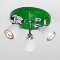 Produktbild: Brilliant LED-Spotrondell Soccer 3-flammig Grün und Schwarz-Weiß