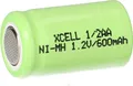Produktbild: XCell Akku 1/2 AA 1,2V 600mAh Ni-MH. X1/2AA600