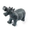 Produktbild: esotec Wasserspeier-Figuren Flusspferd Hippo, Einzelfigur Teichfigur Gartenstatue, Brunnenfigur für Garten-Teich Mini-Teich, Wasserspiel für Terrasse Balkon-Brunnen Quellstein Kunststein 100738