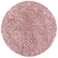 Produktbild: Carpettex Hochflor-Teppich Unicolor - Einfarbig, Rund, Höhe: 30 mm, Einfarbig Shaggy Teppich Wohnzimmer Langflor versch. farben und größen rosa Rund | 120 cm x 120 cm x 30 mm