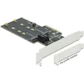 Produktbild: Delock SATA-Controller PCI-Ex4 - 3xSATA3, 2xM.2 Key-B (90499)