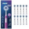 Produktbild: Oral-B Elektrische Zahnbürste - Pro Junior - Purple + 10 Aufsteckbürsten - Se...