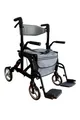Produktbild: ForeverSenior 2 in 1 Rollator & Rollstuhl - Schnell verstellbar mit Fußstützen - 11,2kg