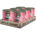 Produktbild: LEONARDO Nassfutter für Katzen, Geflügel pur, 6X 800g Dose, Katzenfutter getreidefrei, Alleinfutter, Made in Germany