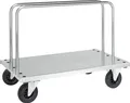 Produktbild: Kongamek Plattenwagen verzinkt 1250x700x945mm mit 2 Ladebügeln mit Bremse
