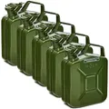 Produktbild: BW® Kraftstoffkanister Metall Benzinkanister 5x 5 Liter - Olivgrün - RAL 6003 - TÜV-geprüft und UN-Zulassung - Made in Europe