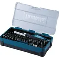 Produktbild: Makita Bitset B-36170, Ratschenschraubendreher, 47-teilig, Schlitz, Kreuz, Torx, Steckschlüssel
