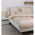 Produktbild: Janine Bettwäsche Janine Baumwoll Bettwäsche Milano, 100% Baumwolle, 2 teilig, 60° Wäsche beige|blau