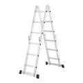Produktbild: Juskys Aluminium Multifunktionsleiter 3,6m Tragfähigkeit bis 150 kg