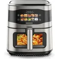 Produktbild: Heinrich ́s XXL Heißluftfritteuse 9L, 1800W Air Fryer, 10in1 Programme, LED-Touch-Display, fettarme Zubereitung, spülmaschinenfest