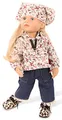 Produktbild: Götz 2211026 Little Kidz Grete Puppe – 36 cm große Multigelenk – Stehpuppe mit blonden Haaren und blauen Augen – 13 teiliges Set