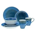Produktbild: CreaTable 25862 Kombiservice Caldera für 2 Personen, Steinzeug, blau (1 Set, 8-teilig)
