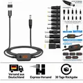 Produktbild: Hochleistungs USB-C PD zu DC Adapterkabel | Einstellbare Spannung & 10 Adapter