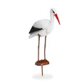 Produktbild: Gartenfigur storch Klapperstorch Figur wetterfest leicht Deko Storch 0,8 kg