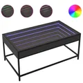 Produktbild: vidaXL Couchtisch mit Infinity-LED Schwarz 90x50x41 cm