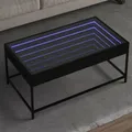 Produktbild: Couchtisch mit Infinity-LED Schwarz 90x50x41 cm