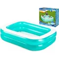 Produktbild: Bestway® Family Pool 200 x 146 x 48 cm, türkis, eckig - Blau/Weiß