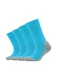 Produktbild: Camano Kinder Sportsocken Kinder verstärkte Sohle weich Baumwolle Anti Feuchtigkeit PRO TEX pro tex 4er Pack 23/26 turquoise