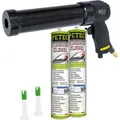Produktbild: 2x 310 ml PETEC SCHEIBENKLEBER DICHTMASSE KLEBSTOFF + DRUCKLUFT KARTUSCHENPRESSE