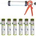 Produktbild: Petec 6x Scheibenkleber 310ml + Ausdrückpistole