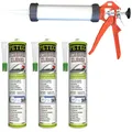 Produktbild: Petec 3x Scheibenkleber 310ml + Ausdrückpistole