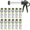 Produktbild: Petec 12x Scheibenkleber 310ml + Ausdrückpistole