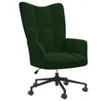 Produktbild: vidaXL Sessel Drehsessel Drehstuhl Relaxsessel Sessel Bürostuhl Dunkelgrün Samt