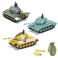 Produktbild: RC ferngesteuerter Panzer mit Fernsteuerung u. integr. Akku, Hochwertiges u. robustes Spielzeug-Modell für Kinder u. Erwachsene, Militär-Modellbau ist ferngesteuert und geeignet für Anfänger u. Profis