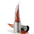 Produktbild: AdHoc MP203 Pepe Chilischneider – manuelle Chilimühle mit Edelstahl-SchneidWerk | Gewürzmühle für getrocknete Chilischoten | kompakter Chili Zerkleinerer | Handmühle für Küche & als Geschenkidee