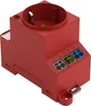 Produktbild: Wago Schaltschrank-Steckdose 709-583 rot