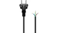 Produktbild: Kabel ochronny stykowy do montażu, 2 m, czarny - Długość kabla 2 m
