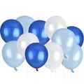 Produktbild: 50 x Luftballons blau, Luftballons, Ballon für frohe Feiertage und Feiertage,...