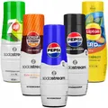 Produktbild: NEU SodaStream Sirup Set 5x440ml Pepsi 7UP Lipton Schwip Schwap Zero Mixgetränk