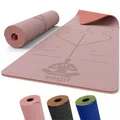 Produktbild: Yoga matte 6 mm rutschfest  TPE Fitnessmatte für Yoga, Pilates & Home Workout...