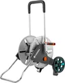 Produktbild: Gardena Schlauchwagen CleverRoll M Metall 18541-20 | 60m Kapazität | Nachtropfstopp | frostsicher | Silber/Orange