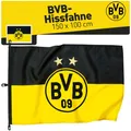 Produktbild: BVB Hissfahne Borussia Dortmund 2 Sterne 150 x 100 cm Flagge Fahne Logo BVB 09