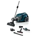 Produktbild: Bosch BGC41XFMLY, 750 W, Zylinder-Vakuum, Trocken, Beutellos, 2,4 l, Hygienefilter - Schwarz/Blau/Silber