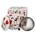 Produktbild: Becher Barrel 3tlg. Cat's World 430ml DUO Porzellan Katzen Herz 288318 Teebecher