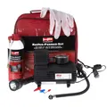 Produktbild: Reifen-Pannen-Set mit Spray Tasche Kompressor Lampe Handschuhe 10257 HP