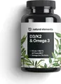 Produktbild: NATURAL ELEMENTS Vitamin D3/K2 & Omega 3 Kapseln