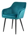 Produktbild: SalesFever Esszimmerstuhl - Samt Türkis - 381601