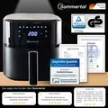 Produktbild: Heißluftfritteuse Airfryer Fritteuse Air Fryer Frittieren - Sommertal HF570 5,7L