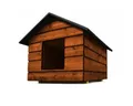 Produktbild: QLS Tierhaus Größe M 50x45x52 cm, mit Vorhang Isoliert Winterfest Outdoor Draußen
