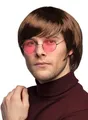 Produktbild: Pilzkopf Perücke Herren braun - 60er Jahre Frisur für Beatniks, Mods und