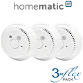 Produktbild: 3er SET Homematic IP Rauchwarnmelder mit Q-Label HmIP-SWSD-2