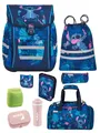 Produktbild: McNeill Schulranzen Disney Stitch Schulranzen ab der 1. Klasse, 18L Volumen, 980 Gramm (Set, 9-tlg., mit Federmappe, Dose, Flasche und Sporttasche), McNeill Teneris Sonder-Edition
