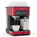 Produktbild: Klarstein Arabica Comfort Siebträgermaschine – 20-Bar, 1350W, Mit Milchaufschäumer, Für Gemahlenen Kaffee & Pads, 1,8L Wassertank, Touch-Bedienfeld, Abnehmbarer Milchtank, Aufschäumdüse aus Edelstahl